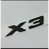 3D ABS Black Chrome Car Letters Rear Trunk Badge X3 Logo For X3 F25 Sticker Emblem X3 E83 F25 G01 Lettering Accessories MD2