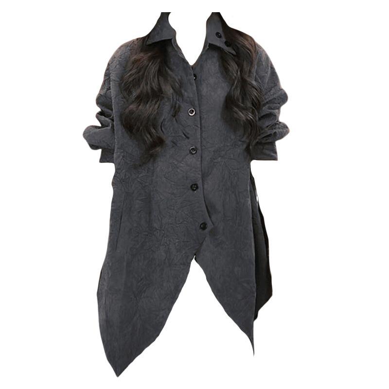 Chic Irregular Shirt for Women, Perfect for Casual & Fashionable Look In Autumnal Season