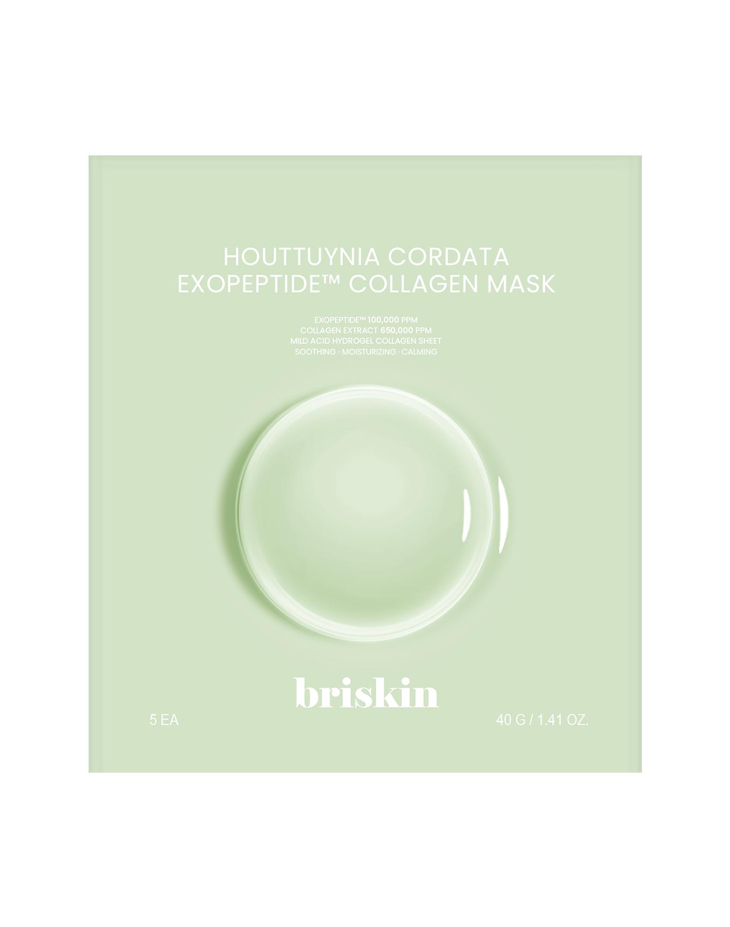 

Briskin Exopeptide Collagen Mask 5 Sheets (Resurrection Herb/Eoseong Herb) Eoseongcho Collagen Mask 5 sheets