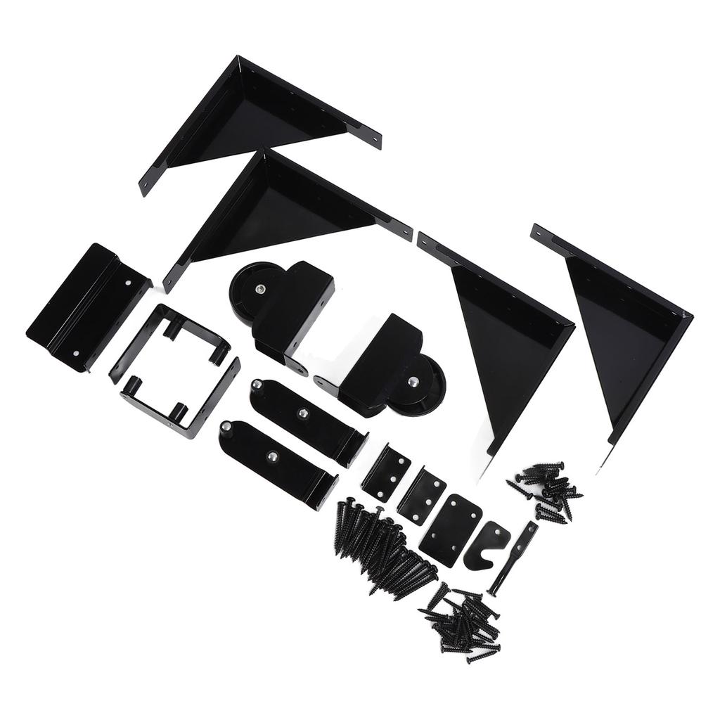 Sliding Gate Kit Heavy Duty Sliding Gate Hardware with Wheels Carbon Steel for Home Garden