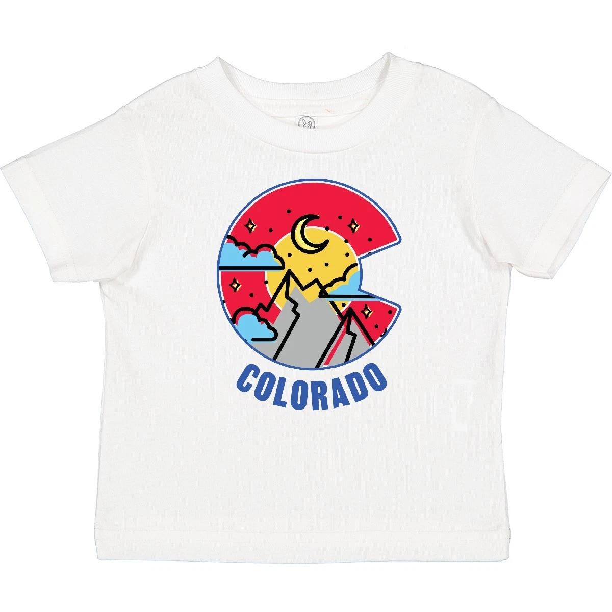 Inktastic Colorado Mountain Scene With Clouds And Moon Baby T-Shirt State Home 120