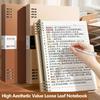 Multi-Purpose A5/B5 Loose-leaf Notebook Detachable Refillable Memo Pad Horizontal Line Inner Pages Notepad School Office