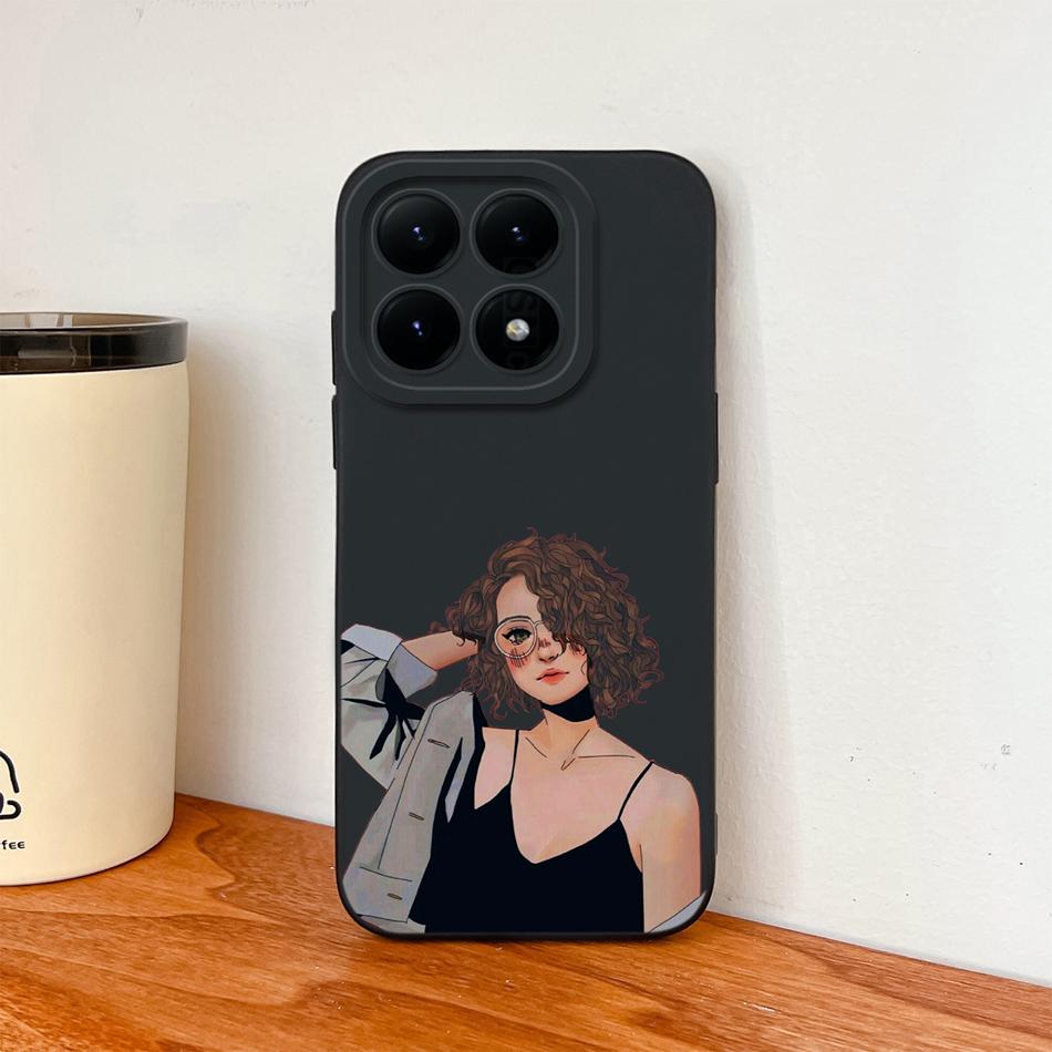 For Xiaomi 15T Pro Case For Xiaomi 17 Pro Max Cartoon Phone Back Cover Full Protection Soft Liquid Silicone Shockproof Bumper