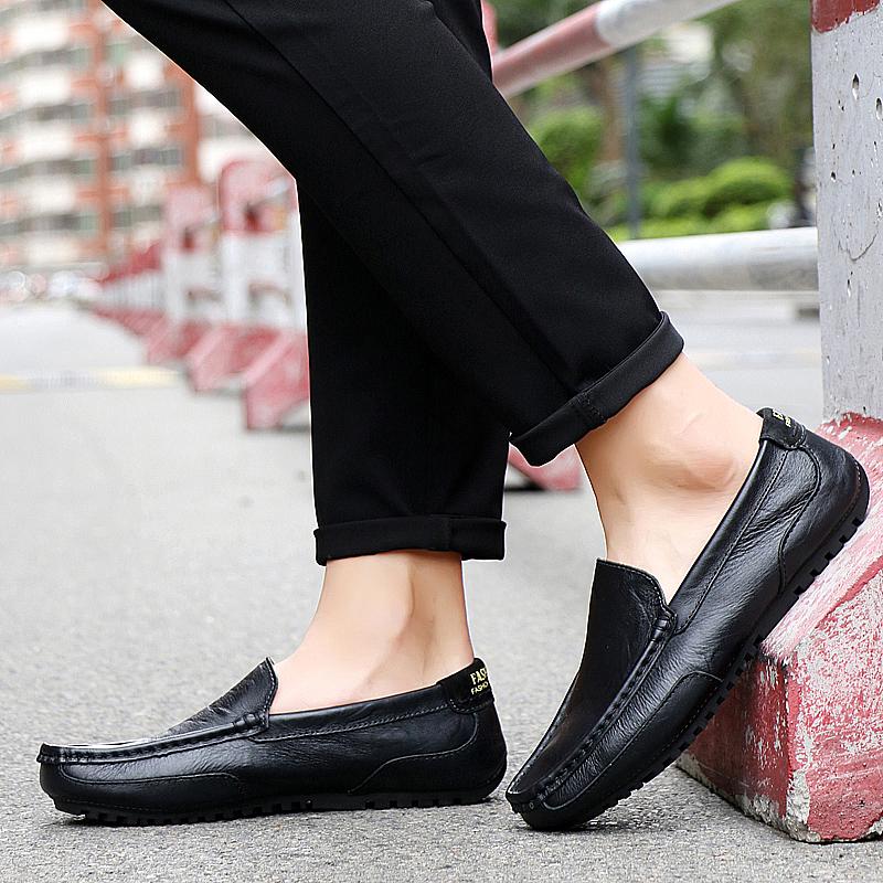 High Quality Fashion Men's Leather Shoes Casual Loafer Shoes Men's Car Driving Shoes