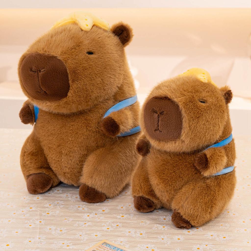 Sports Capybara Plush Toy Football Skateboard Backpack Kapibara Mall Boutique Pillow