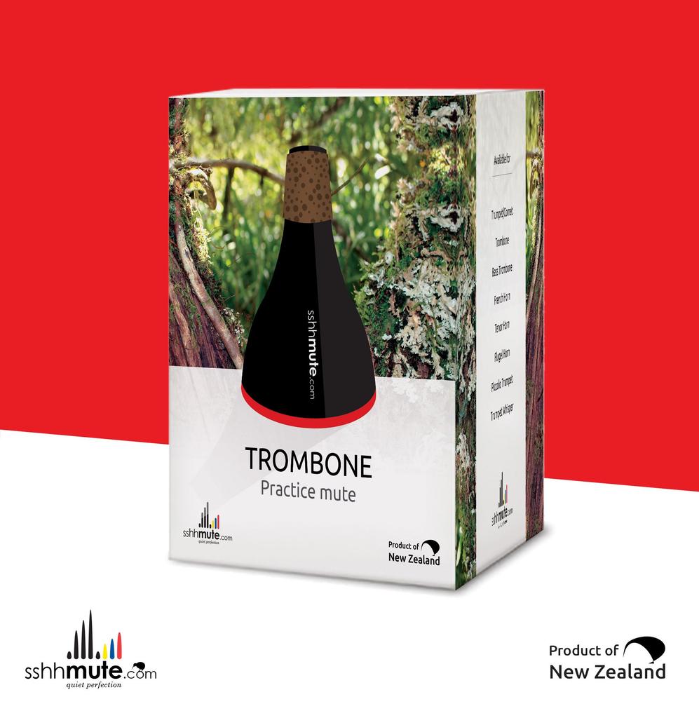 Brenner Sshh Mute Practice Mute for Plastic Trombone,