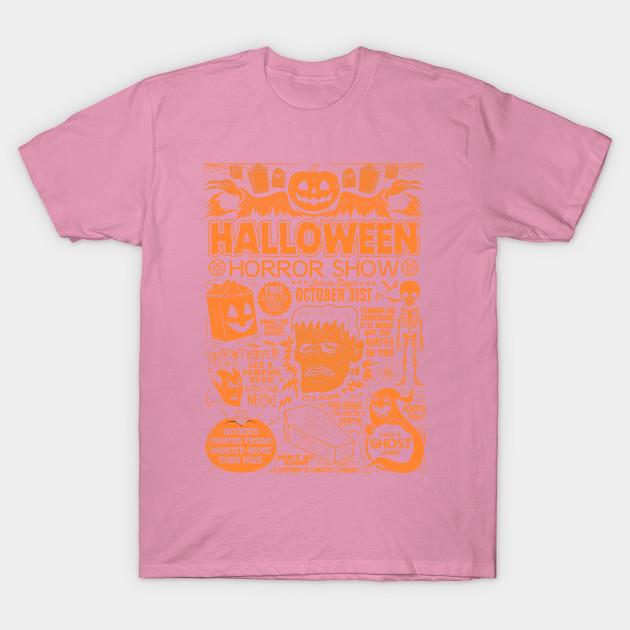 T Shirt Women Halloween Horror Show Harajuku Print Kawaii Tshirt Summer Short Sleeve Female T-Shirt Top Tee