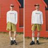 Semir Men's Long Sleeve T-Shirt Spring Wearable Letter Print Base Shirt Couple 2026 Inner Wear Crew Neck