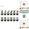 Fournitures de Fête Pat' Patrouille Ensemble de Décoration d'Anniversaire Deluxe avec Ballons et Bannières pour Enfants