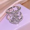 Multi Layer Smart Diamond-encrusted Female Ring Index Finger