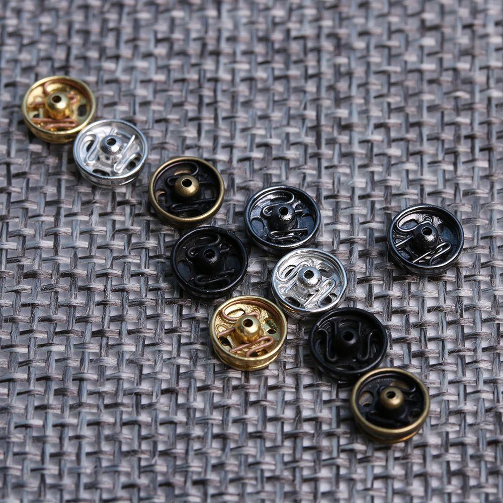 10/24pcs Cute Girl Gift Invisible Snap Dollhoues Miniature Clothing Sewing Buckle Metal Buckles Mini Buttons DIY  Clothes