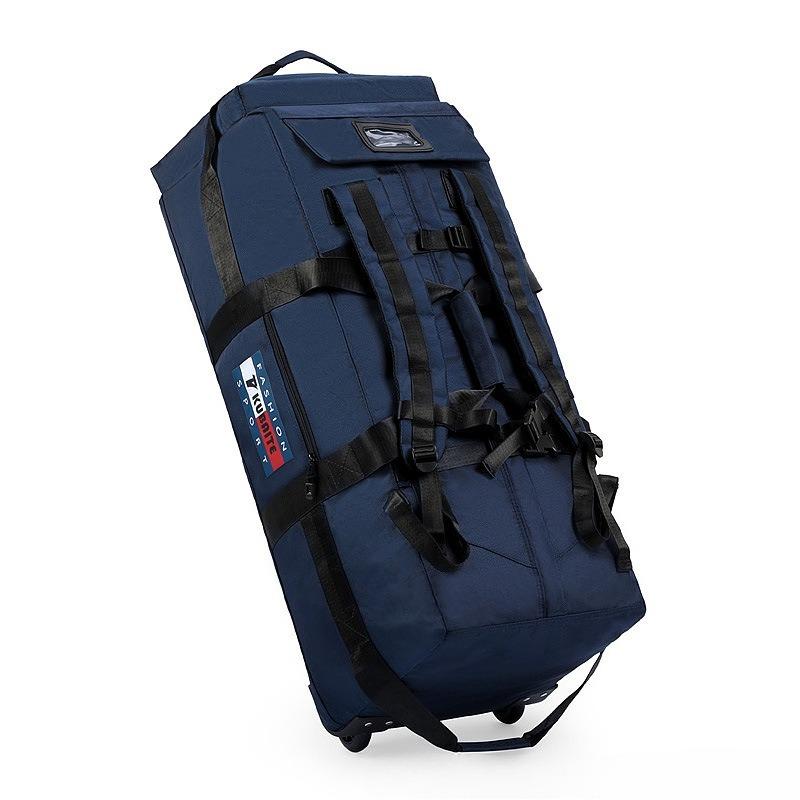 Borsa da Viaggio Super Capiente 85/95cm con Ruote, Traspirante, Impermeabile, Tessuto Oxford, Borsa da Bagaglio, Può Contenere Piumino, Portatile per il Tempo Libero, Pieghevole, Borsa da Campeggio