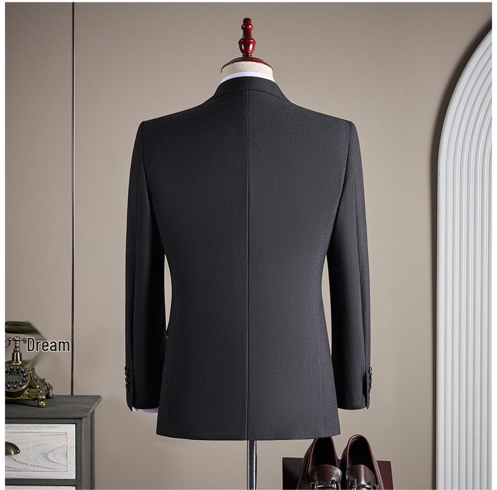 Luxury Men's Custom Suit Set - Tencel Cotton Wool Blend, Fine Twill Fabric, Business Formal Wear.