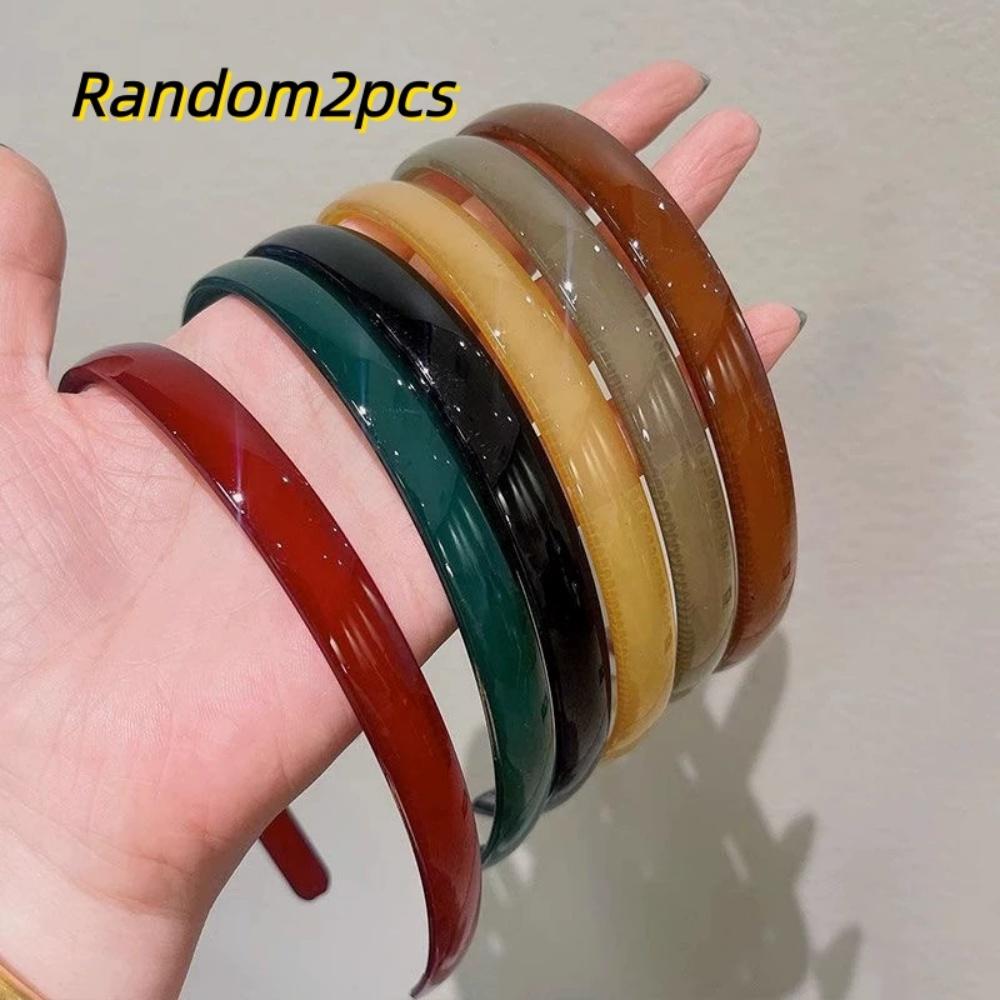 

Random Multi-Pack Vintage Glossy Thin Headband Set, Minimalist Style, Flyaway Control / Daily Commute / Soft Outfit