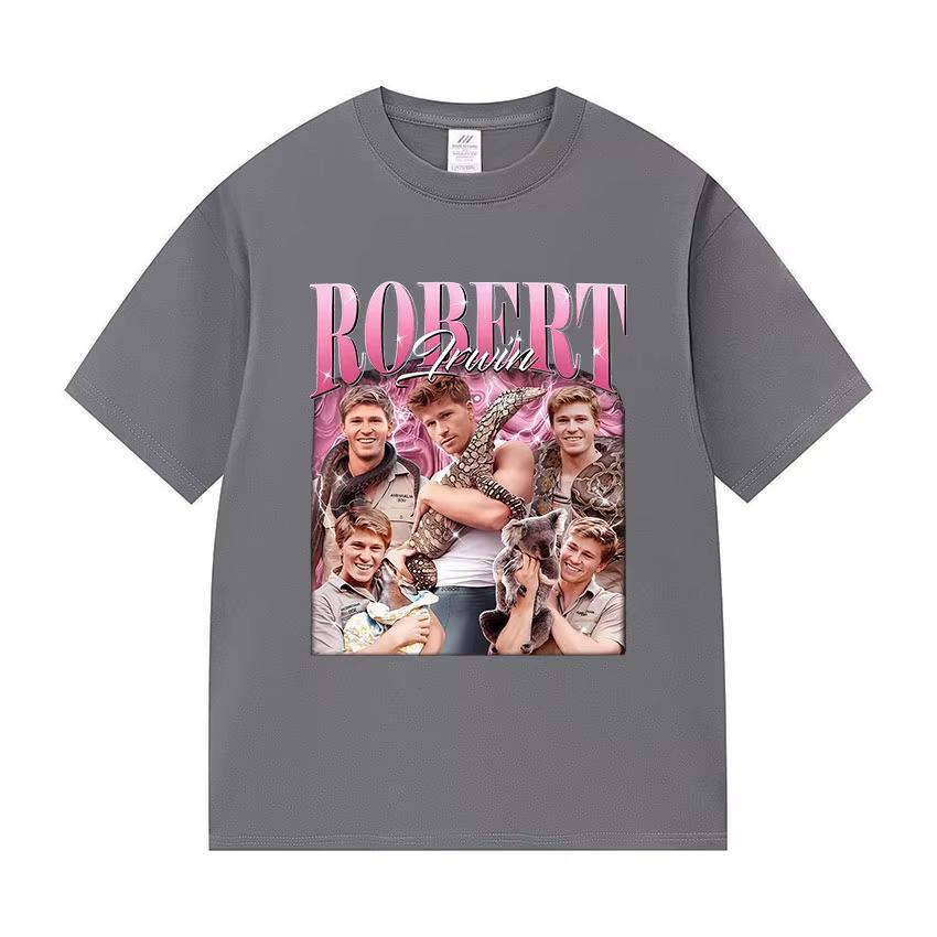 Funny Robert Irwin Wildlife Zoo Graphic T Shirt Unisexs Women Vintage Fashion Oversized Tshirts Unisex Harajuku Clothing Tshirt