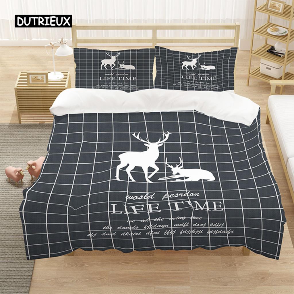 Cartoon Königin König Bettbezug Niedliche Tiere Bettwäscheset Kinder Jungen Mädchen Oktopus Seestern Blau Weich 2/3tlg. Polyester Steppdeckenbezug