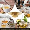 Easy Clean Hanging Tea Strainer Stainless Steel Tea Infuser with Drip Bowl  Restaurant