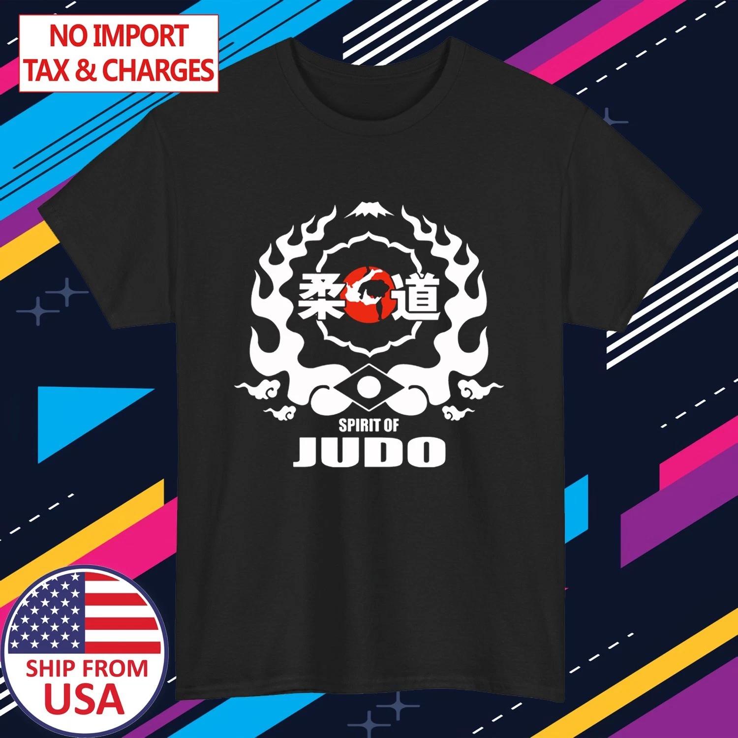 Judo Grapling Spirit Of Judo Men s Black Size S-5XL S
