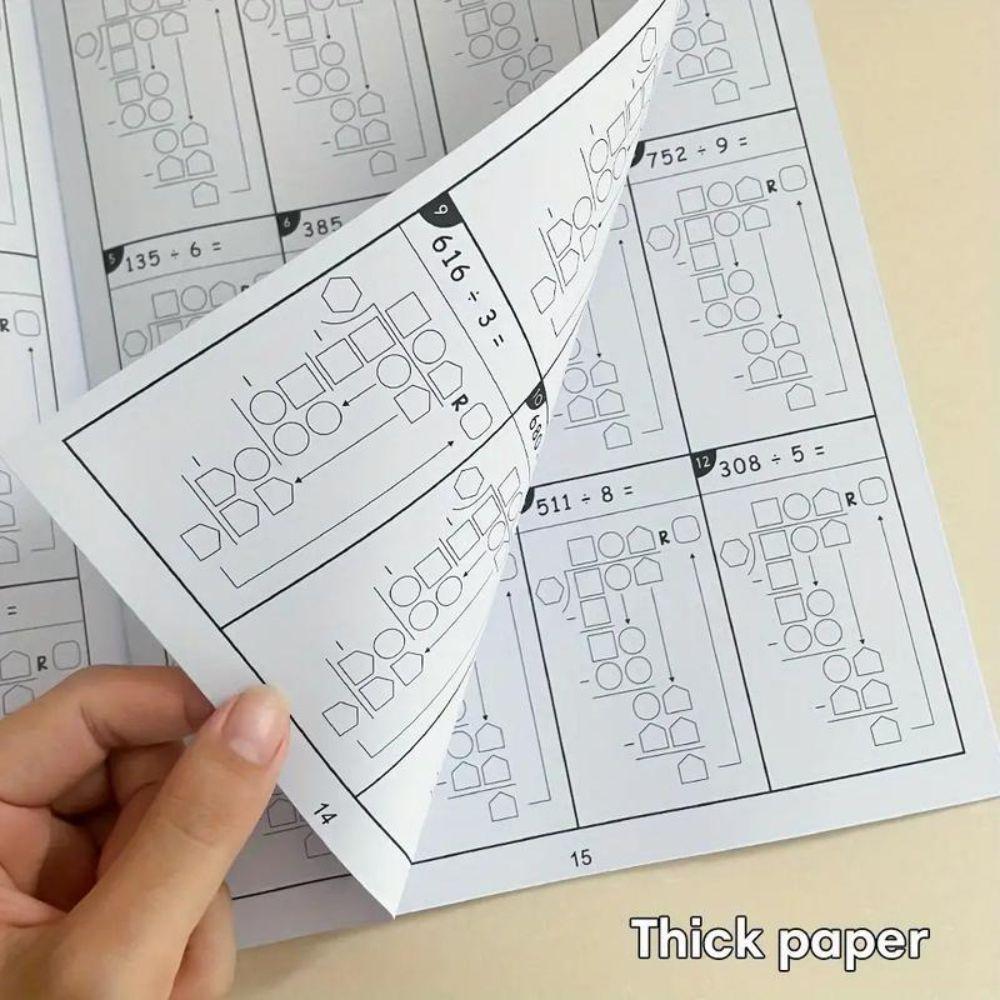 Multiplication and Division Math Improvement Exercises Notebook Daily Practice  Early Learning