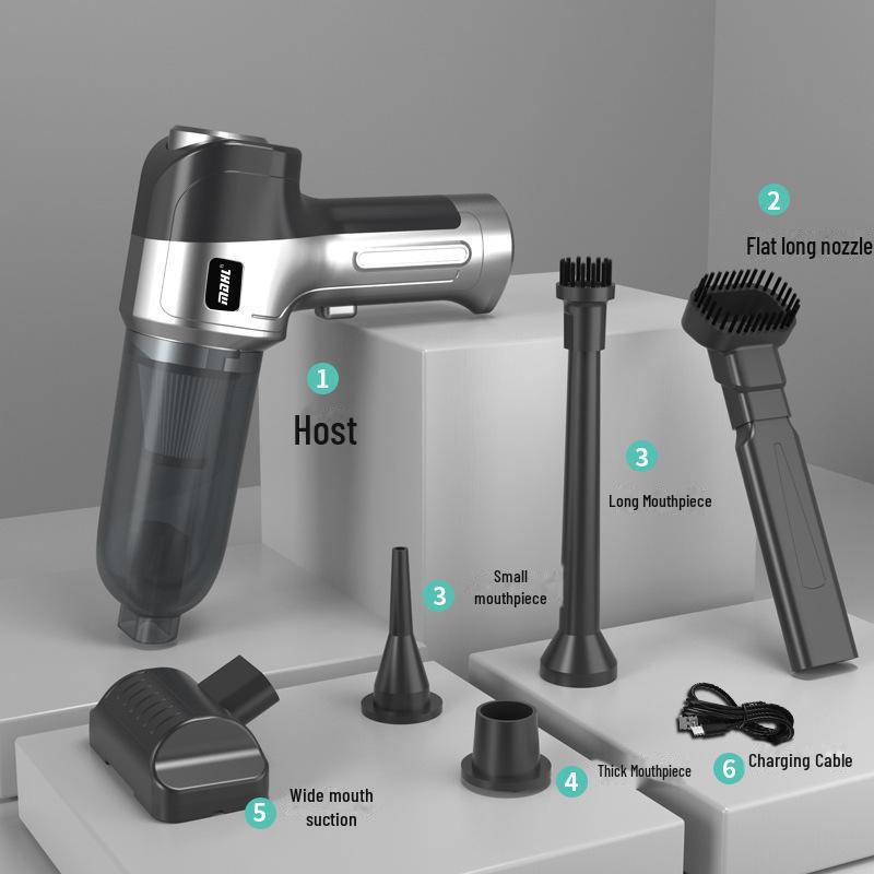 

Беспроводной портативный автомобильный пылесос — большая мощность всасывания, ручной пылесборник и мини-воздуходувка