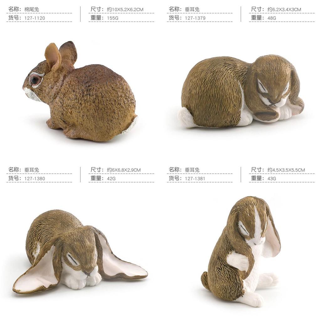 Charming Plastic Rabbit Figurine Realistic Floppy Eared Bunny For Kids Educational Playtime And Imaginative Role Playing