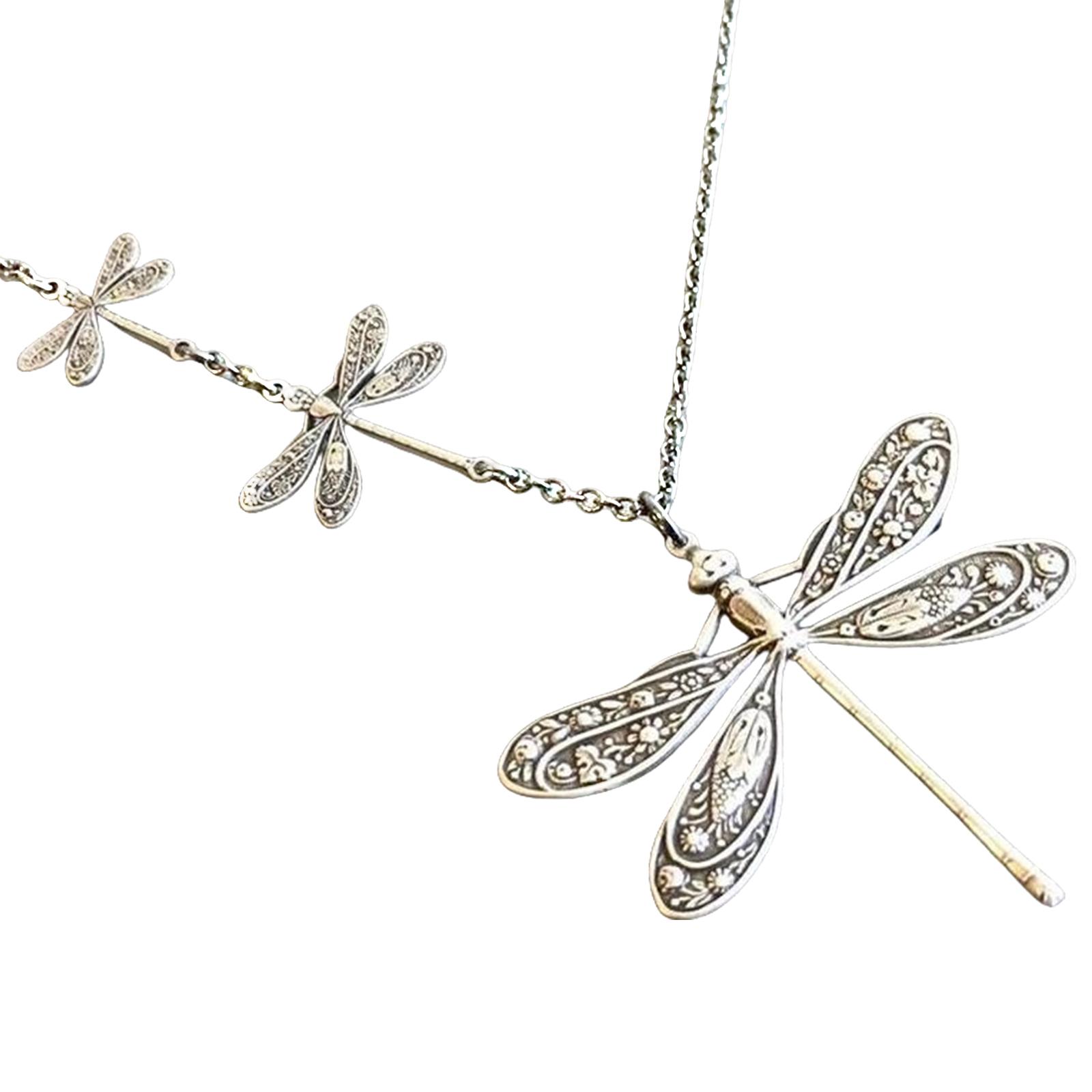 

Художественное ожерелье-подвеска в виде стрекозы, элегантная цепочка для ключицы, шейное украшение в виде стрекозы, подходит для любителей моды