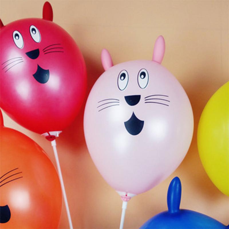New Cute Rabbit Inflatable Ball Birthday Wedding Anniversary Children's Day Party Decoration Latex Balloons Kids Toy Cartoon Amn
