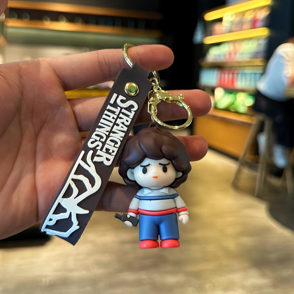 Creative Cartoon Stranger Things Keychain Doll Car Keychain Men's And Women's Pendant Couple Bag Pendant Gift