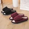 Men Women's Diabetic Slippers Adjustable Swollen Feet Slippers Open Toe with Rubber Sole for Indoor Outdoor