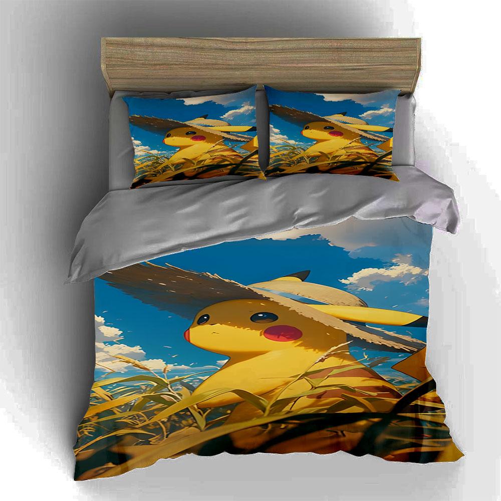 Yellow Cartoon Character. Bedding Duvet Cover Sets Duvet Covers Pillowcases Gifts (1 * Duvet Cover 2 * Pillowcases, Without Duvet Insert)