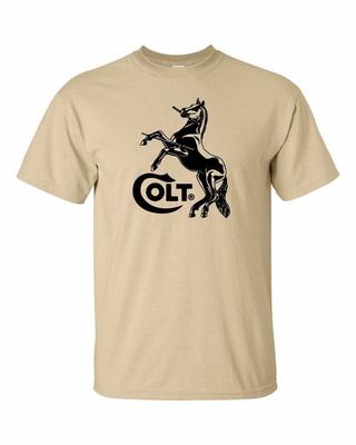 Koszulka unisex z logo Colt Horse 2nd d Pro Gun Brand Tee Rifle Pistol