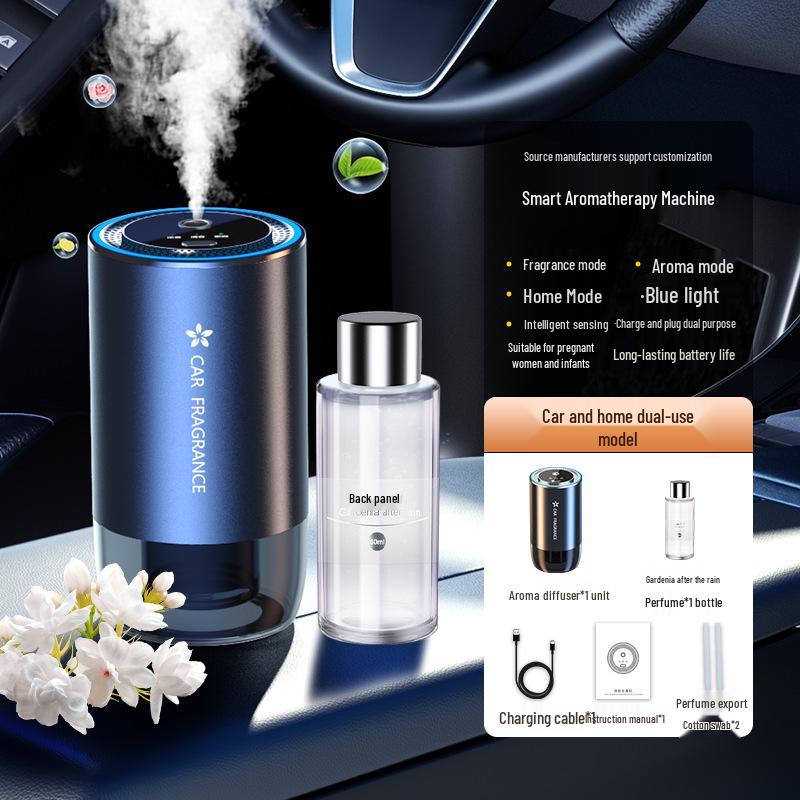 Starry Sky Smart Aroma Diffuser: Dual-Use Misting Perfume with Floral Scent & Atmosphere Light for Car and Home