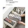 Mesh Storage Box with Divided Compartments for Underwear and Socks