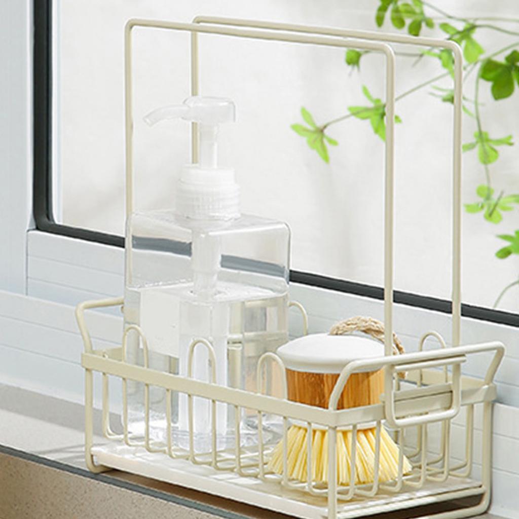 Sponge Rag Rack Dishcloth Drying Rack Sink Faucet Detergent Sponge Holder   for Kitchen Countertop