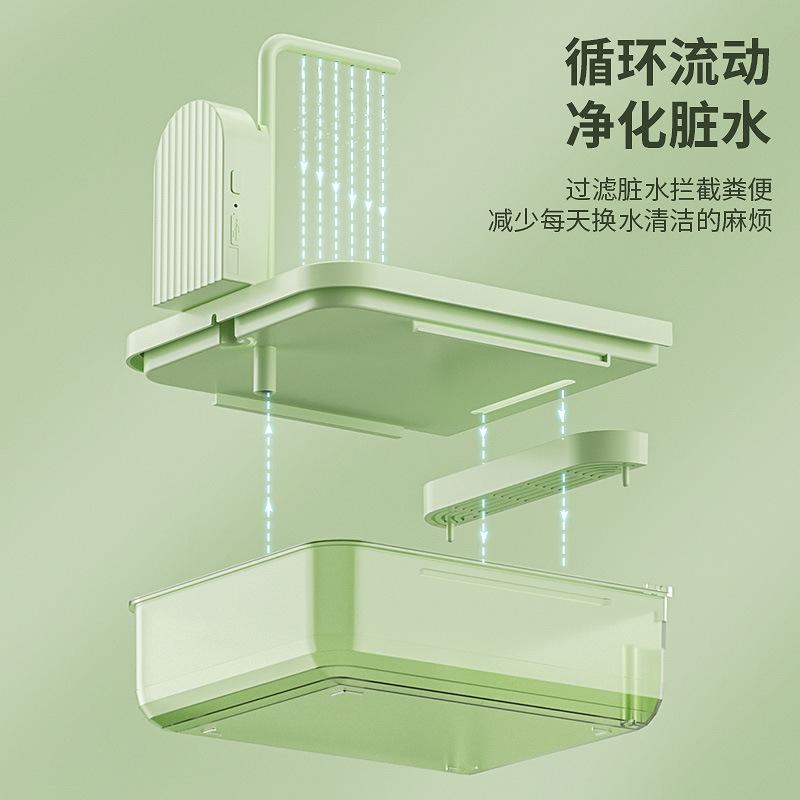 Bird Hanging Parrot Bath Box Bird Bath Transparent Bathroom Multifunctional Shower Bath for Pets