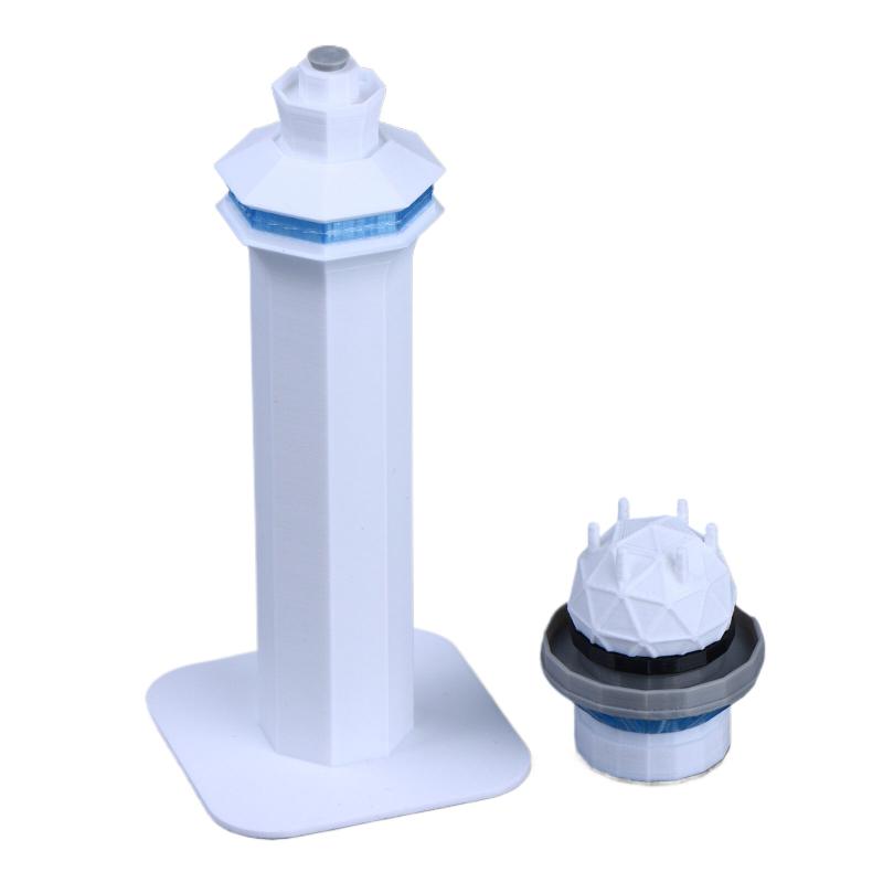 Xxx Airport Tower Model Simulation Airport Scene Model Display Diy Hobby Collectible Diorama Decoration Airport Building Model