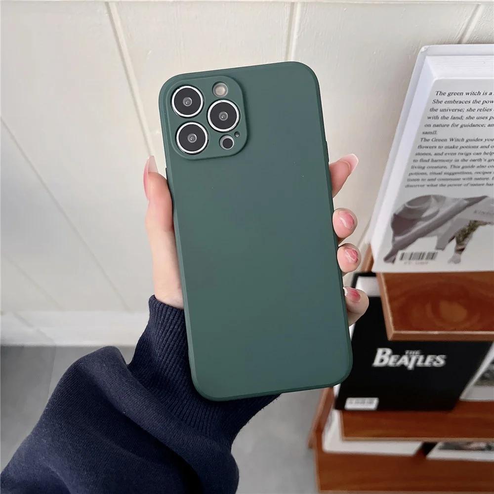For Redmi 13C 12C 12 4G 11A 11 Prime A1 A1+ A2 A2+ Note 13 12 Pro 12S 4G 12R 5G Pro+ Soft Silicone Straight Edge Phone Cover