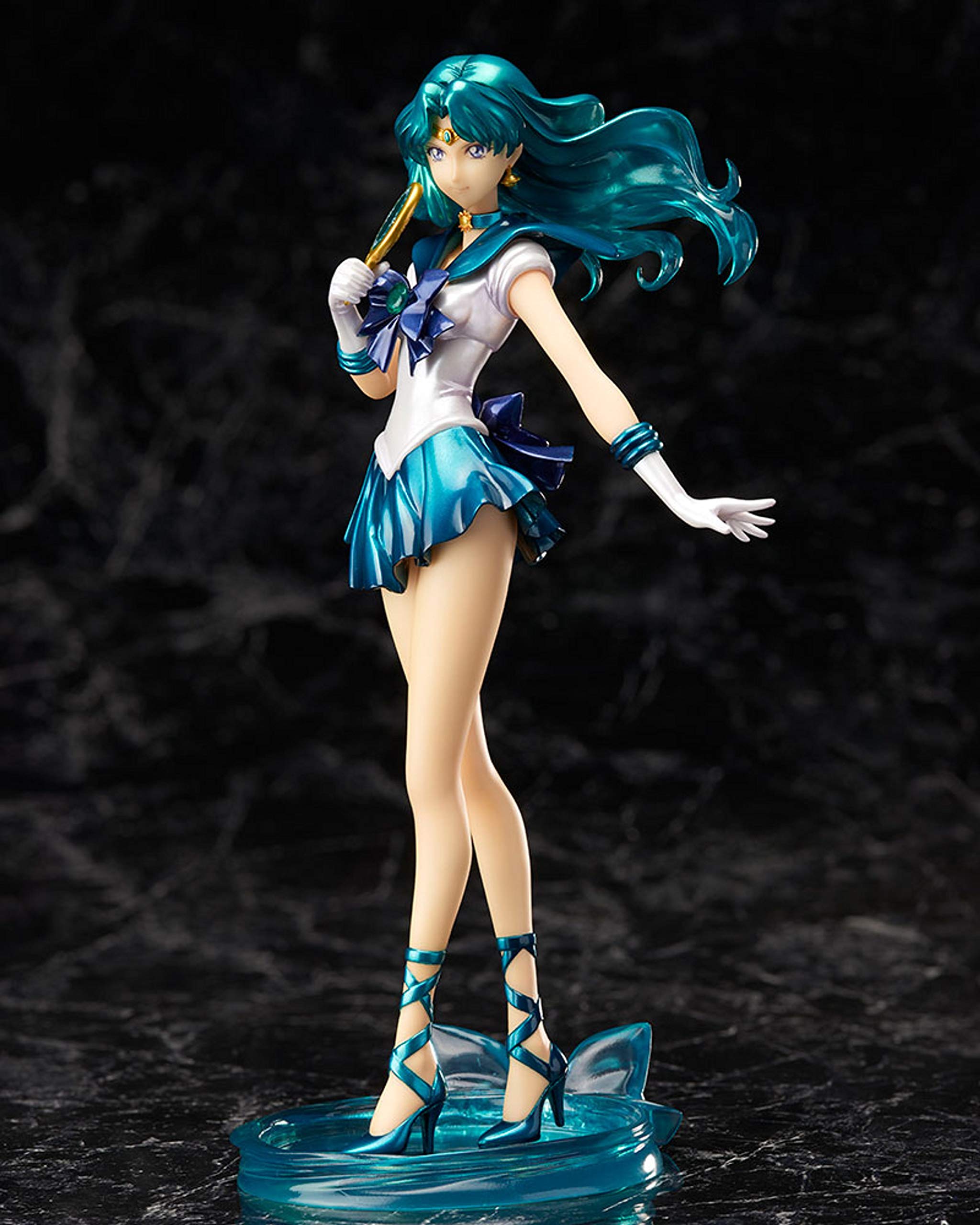 Bandai Figuarts ZERO Прекрасная Воительница Сейлор Мун Кристалл Сейлор примерно 195 мм в высоту Нептун, синий