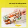 NHZHIW 5-Compartment Disposable Plastic Lunch Boxes with Lids