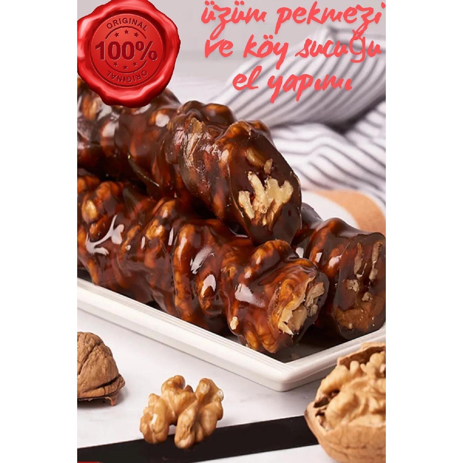 

Plenty Of Walnut Sausage With 100% Grape Molasses 500gr