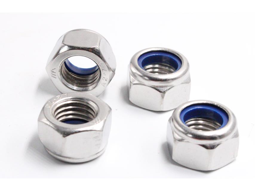 Anti-Loosening Hex Nylon Lock Nut 304/316 Stainless Steel M2-M8