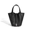 2026 Women's Genuine Leather Cowhide Basket Bucket Bag - Versatile, High-End Handbag