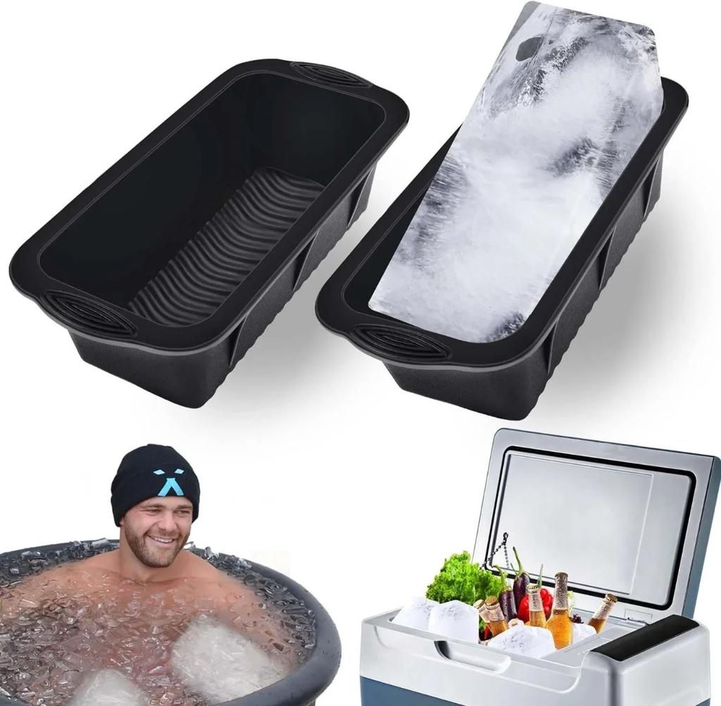 1/3/5PCS Silicone Ice Cube Mold Large Ice Tray Fast Freezing Reusable Ice Bucket Block Maker Oversized
