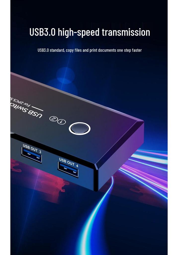 USB 3.0 2x4 Splitter-Switcher: Share Printers Between Two Computers