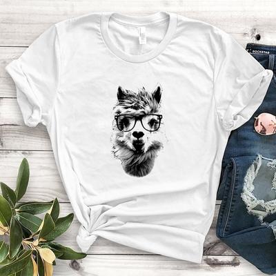 Alpaca Alpaca Animal Tees Funny Tee Design Cute Ladies Unisex T-shirts