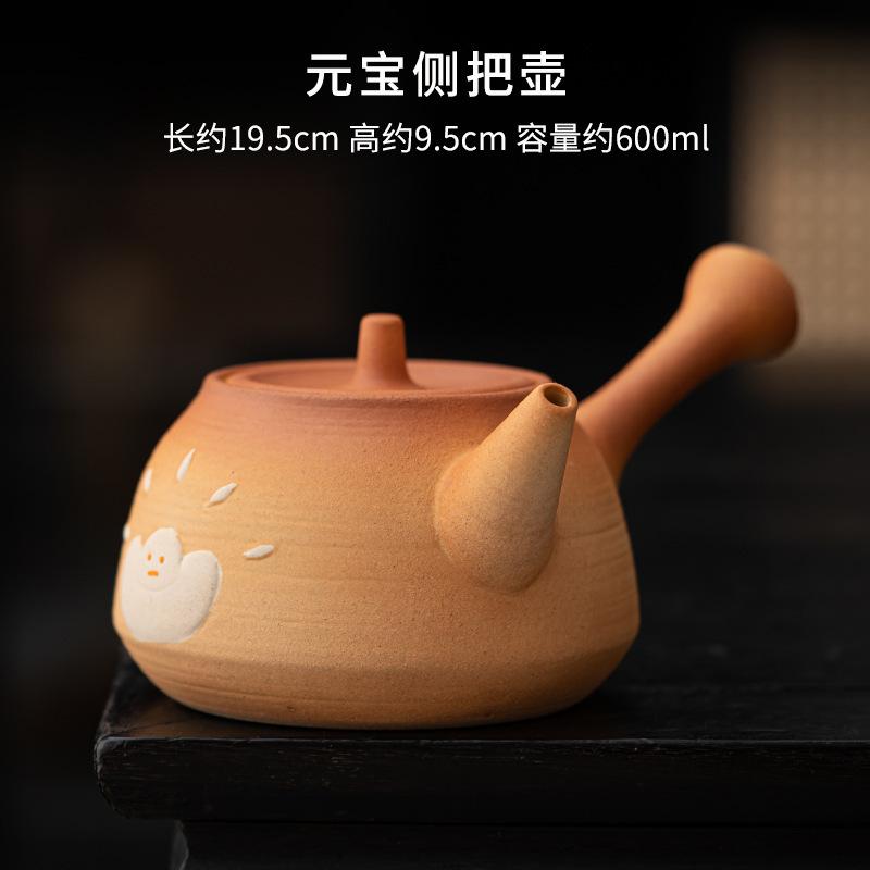Cute Animasl Carbon Furnace Dry Fired Pot For Electric Stove Boiling Water Kettle Surrounding Furnace For Tea Making Accessories