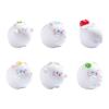10Pcs Cartoon White Cat Animal Miniatures Resin Ornaments Fairy Garden Decoration Micro Landscape