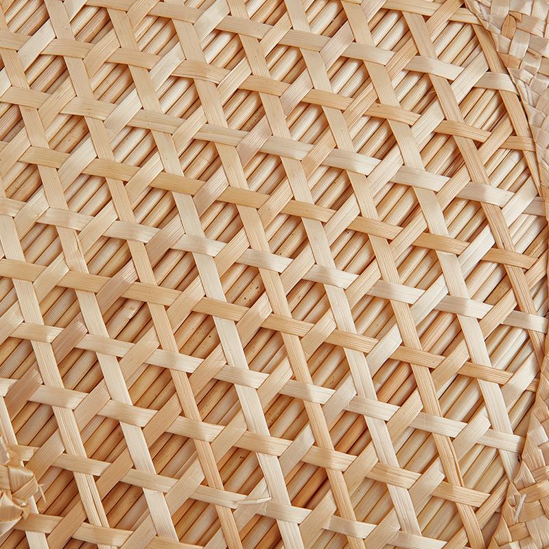 Hand-Woven Woven Straw Hand Fan Old Summer Natural Environmentally Friendly