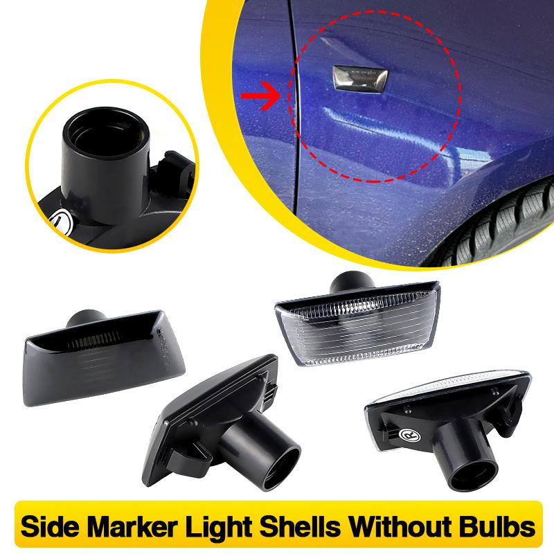 2PCS Only Shells Car Front Side Marker Turn Signal Lights Housing For Opel Astra H MK5 Zafira B MK2 Corsa D MK4 Insignia A MK1