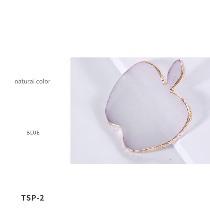 Nail Art Palette Cosmetic Color Mixing Pigment Plate Star Love Fruit Shape Resin Piece Polish Holder